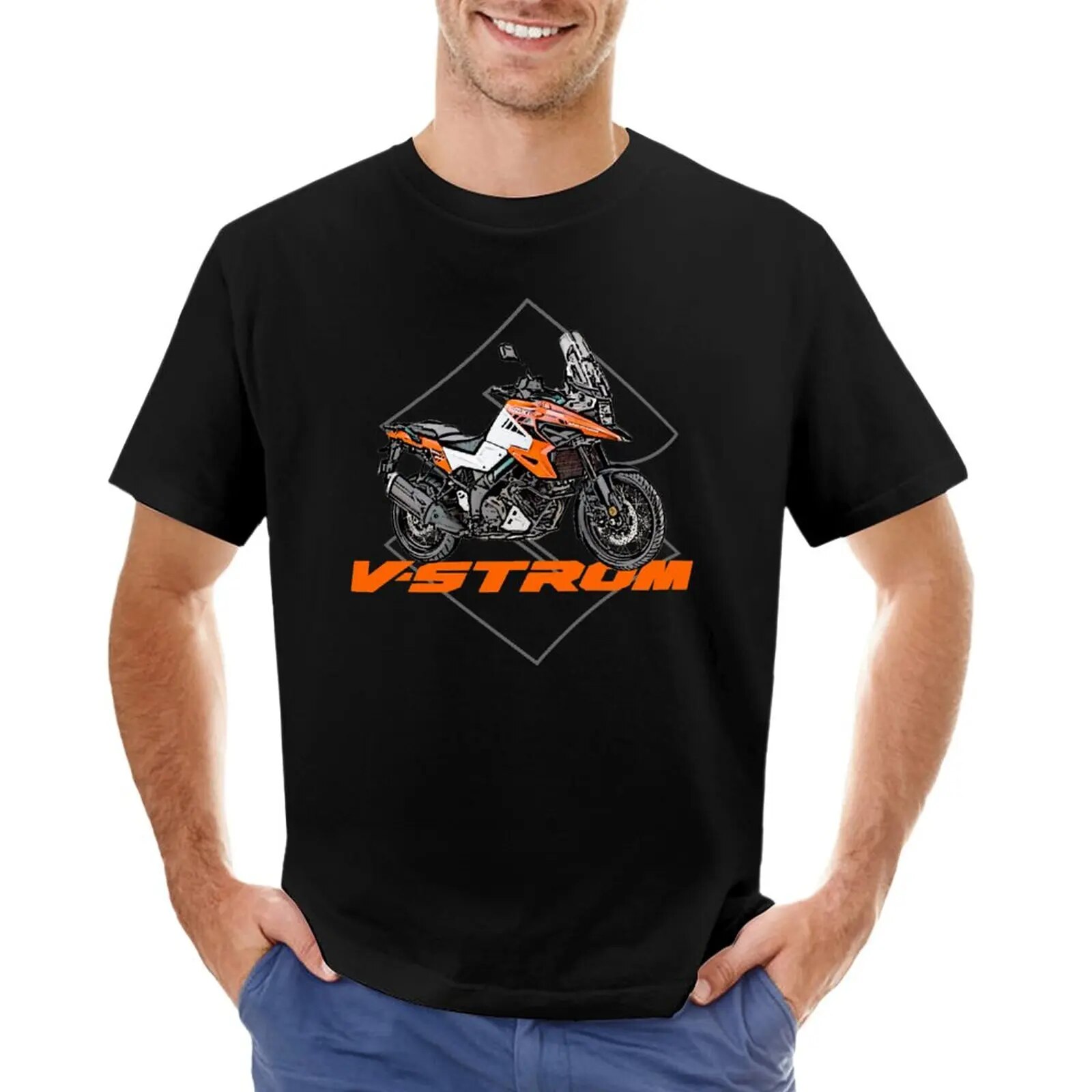 VSTROM 1050 DRAWING T-Shirt tees plus size tops quick drying t-shirt boys animal print shirt mens vintage t shirts